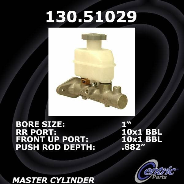 Centric Parts Premium Brake Master Cylinder, 130.51029 130.51029 - main